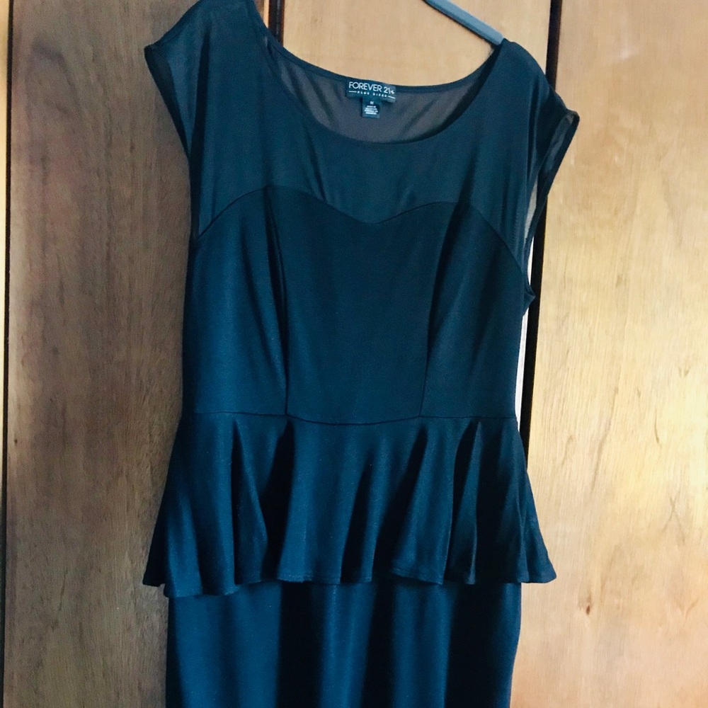 Peplum Black Dress